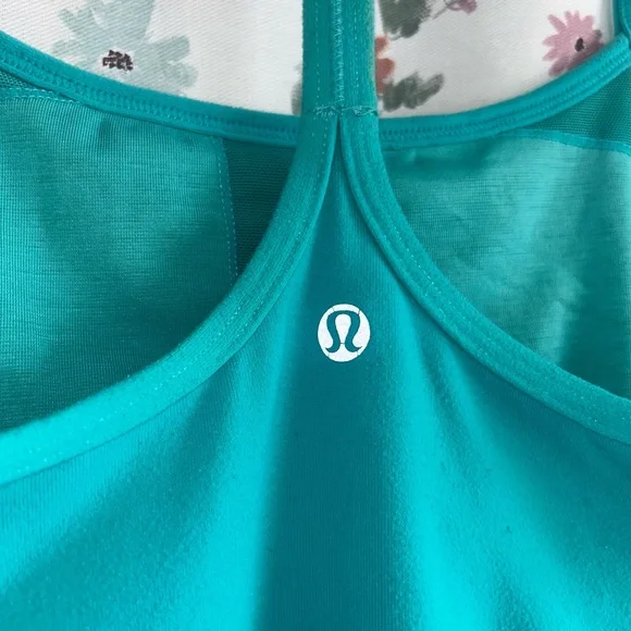 Teal Lululemon Racerback Tank - Picture 5 of 7